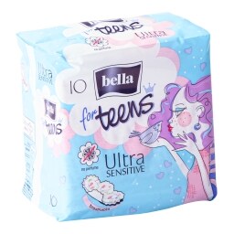 Bella Teens Sensitive vložky s křidélky, 10 ks
