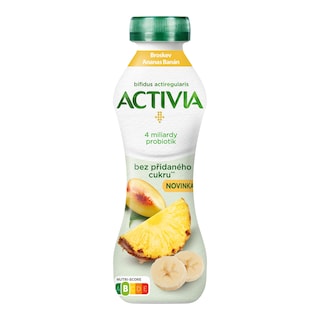 Activia Probio jogurtový nápoj broskev, banán