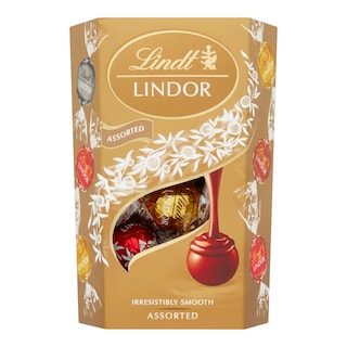 Lindt Lindor Čokoláda mix s náplní, zlaté balení