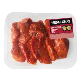 Albert Vepřové medailonky marinované s brusinkami