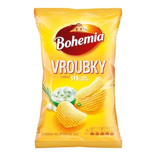 Bohemia Chips Vroubky sýr a jarní cibulka