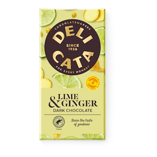 Delicata Hořká čokoláda zázvorová s kousky limety