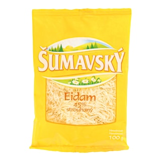 Šumavský Eidam 45% strouhaný