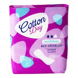 Cotton Day Dámské vložky bez křidélek, normal
