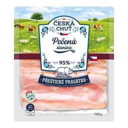 Česká chuť Pečená slanina krájená