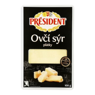 Président Ovčí sýr plátky