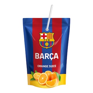 Fc Barcelona orange drink