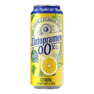 Zlatopramen Radler citron, máta