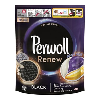 Perwoll Renew & Care Black prací kapsle