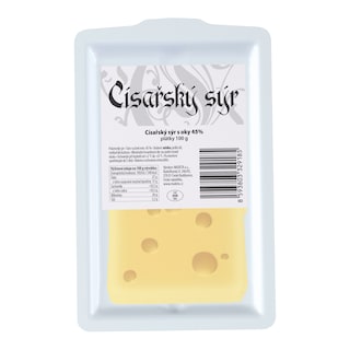 Císařský sýr 45% plátkový