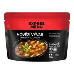 Expres menu 1 porce hovězí vývar se zeleninou