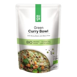 Auga Bio Miska se zeleným kari, fazolemi a rýží