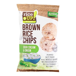 Rice Up Rýžové chips se smetanou a cibulí
