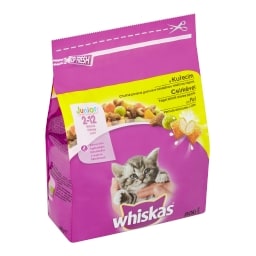 Whiskas Junior Granule s mléčnou náplní s kuřecím