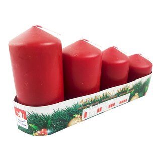 Krab Adventní svíčka matná bordó