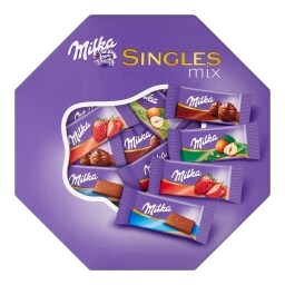 Milka Singles mix Výběr miničokolád