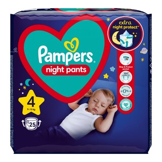 Pampers Night Pants Pleny kalhotkové, velikost 4