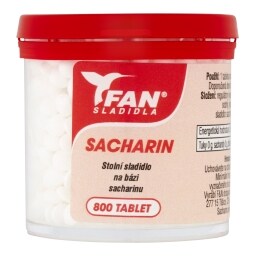 Fan Sacharin stolní sladidlo