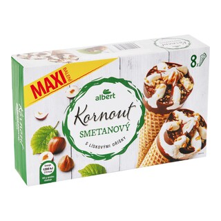 Albert MAXI Kornout smetanový s lísk. oříšky