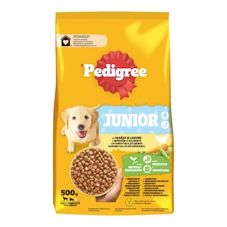 Pedigree granule M/L junior drůbeží se zelen.