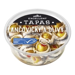 Albert Excellent Tapas Ančovičky a olivy špízy