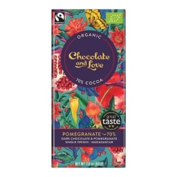Chocolate & Love Bio čokoláda Pomegranate 70%