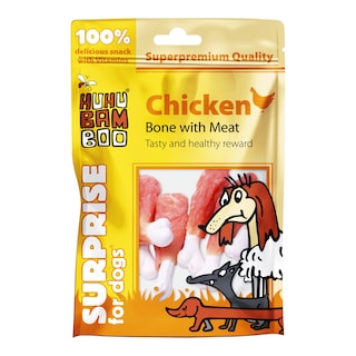 Huhu Bamboo Pamlsek Kuřecí kost s masem
