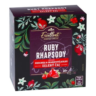 Albert Excellent Zelený čaj s příchutí brusinky