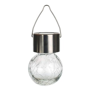 Lampa závěsná solární nerezová