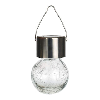 Lampa závěsná solární nerezová