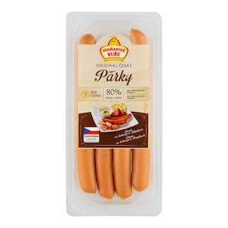 Vodňanské kuře České párky originál