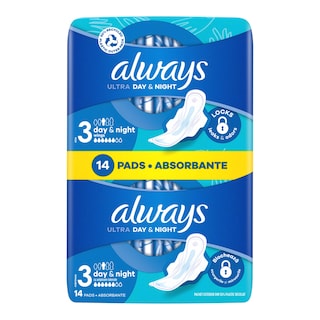Always Ultra Day&Night vložky s křidélky