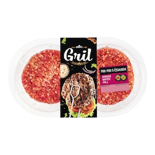 Albert Hovězí burger čedar PIRI-PIRI