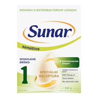 Sunar Sensitive 1 mléčná kojenecká výživa