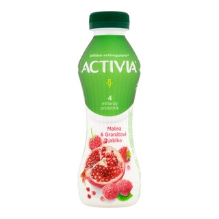 Activia Jogurtový nápoj malina, granátové jablko