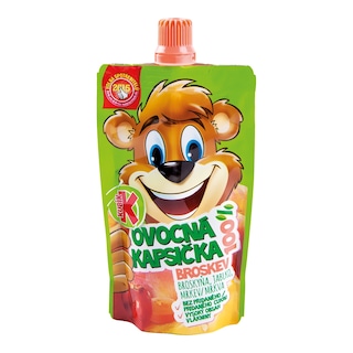 Kubík Ovocná kapsička broskev a jablko