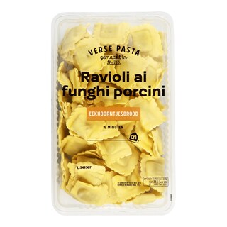 Ravioli plněné houbami