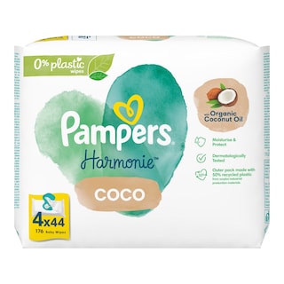 Pampers Harmonie čisticí ubrousky s kokos. olejem