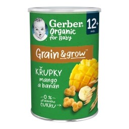 Gerber Organic Křupky mango, banán