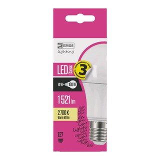 Emos LED Classic A60 E27 teplá bílá