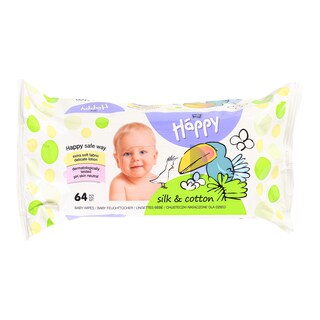 Happy vlhčené ubrousky hedvábí & bavlna