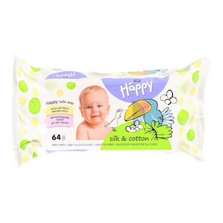 Happy vlhčené ubrousky hedvábí & bavlna