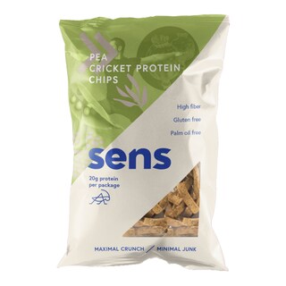 SENS Hrachové chipsy s cvrččím proteinem