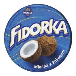 Opavia Fidorka mléčná s kokosovou náplní