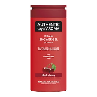 Authentic Toya Aroma sprchový gel černá třešeň