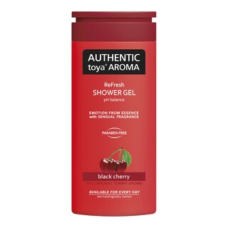Authentic Toya Aroma sprchový gel černá třešeň