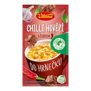 Vitana Do hrnečku Polévka chilli hovězí s česnekem