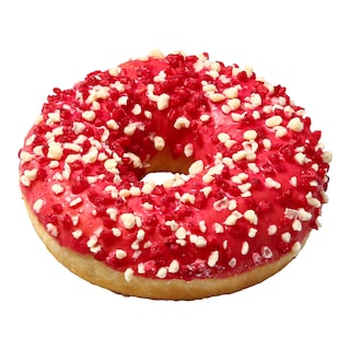 Donut s jahodovou náplní