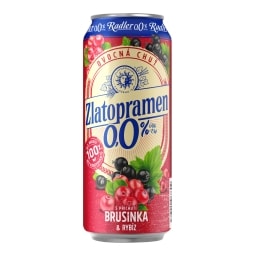 Zlatopramen Radler 0 % brusinka a rybíz