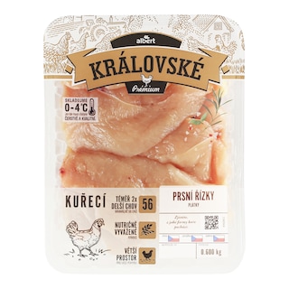 Královské plátky z prsních řízků chlazené